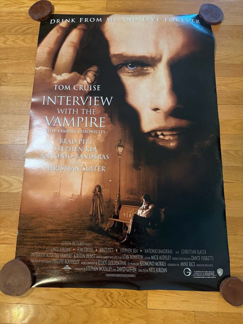 Original 1994 Interview with the Vampire: The Vampire Chronicles Movie Poster